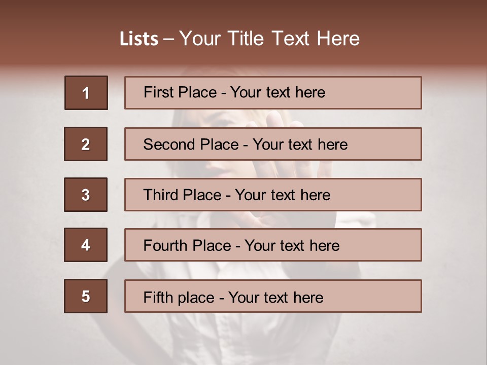 Disgusted Fear Stop PowerPoint Template