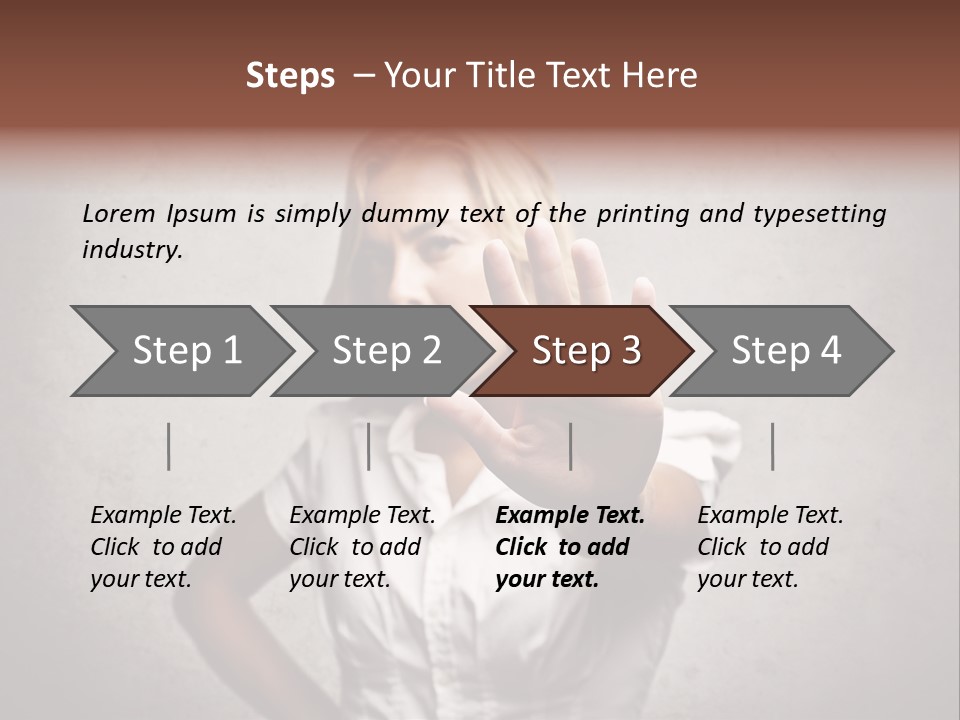Disgusted Fear Stop PowerPoint Template