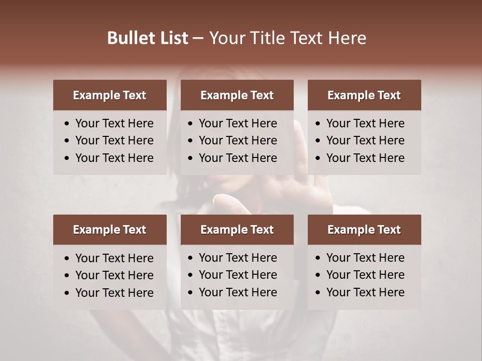 Disgusted Fear Stop PowerPoint Template