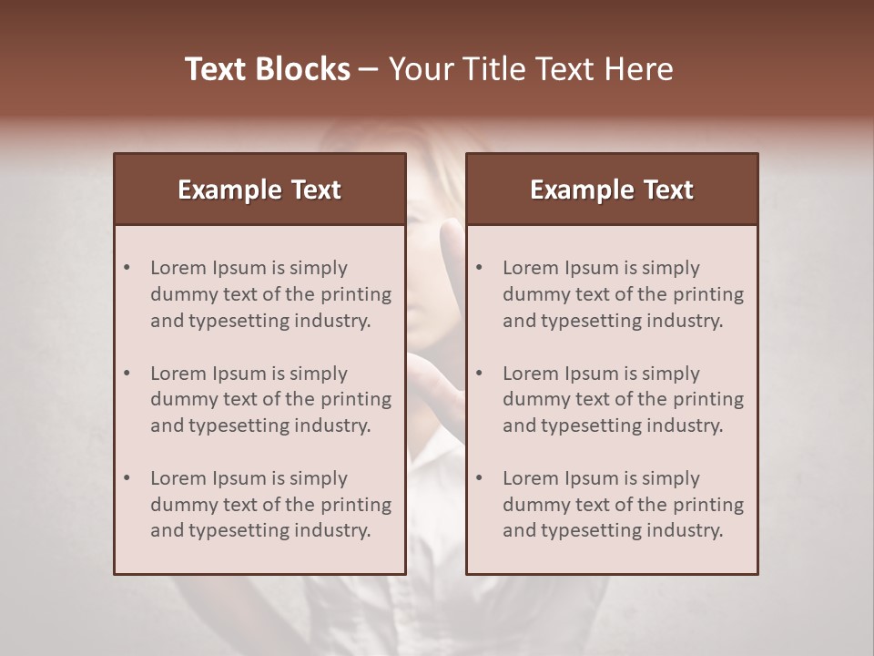 Disgusted Fear Stop PowerPoint Template