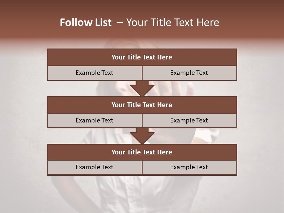 Disgusted Fear Stop PowerPoint Template