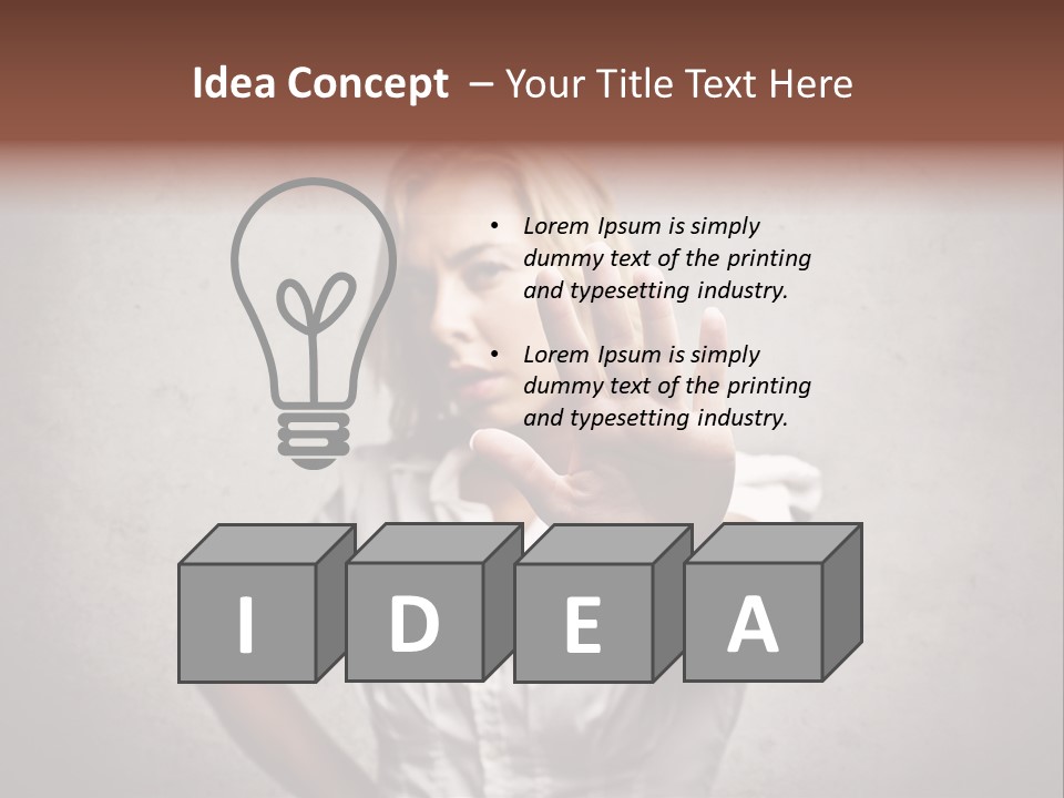 Disgusted Fear Stop PowerPoint Template