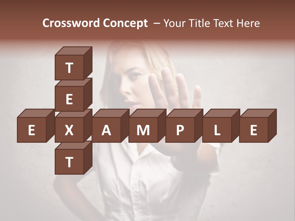 Disgusted Fear Stop PowerPoint Template