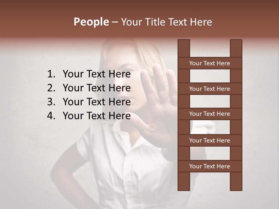 Disgusted Fear Stop PowerPoint Template