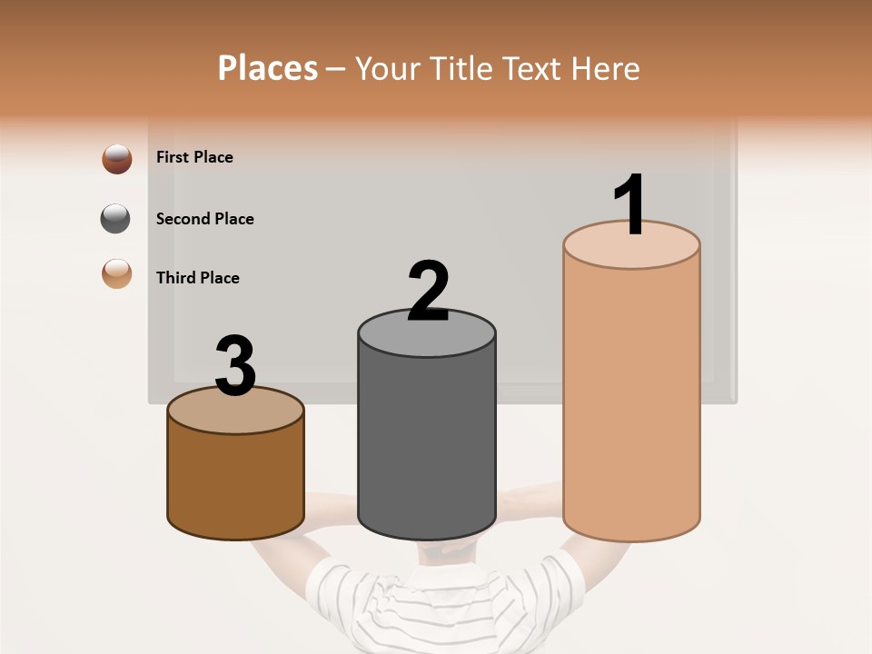 Broadcasting Man Panel PowerPoint Template