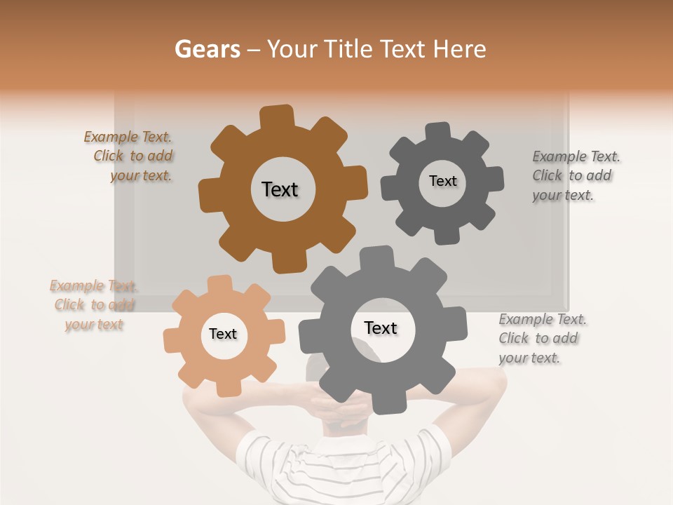 Broadcasting Man Panel PowerPoint Template
