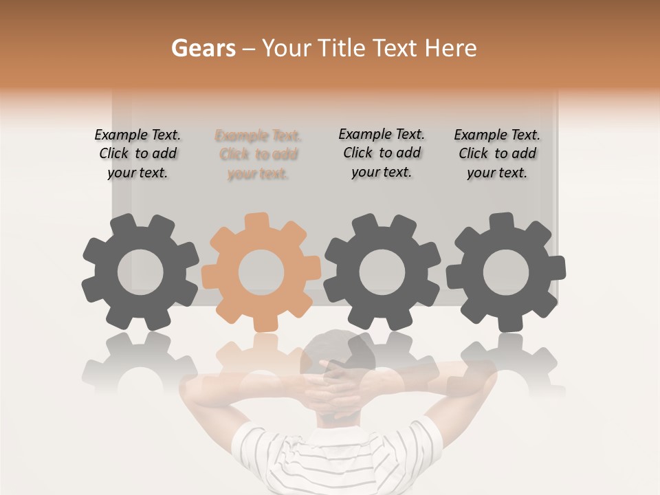 Broadcasting Man Panel PowerPoint Template