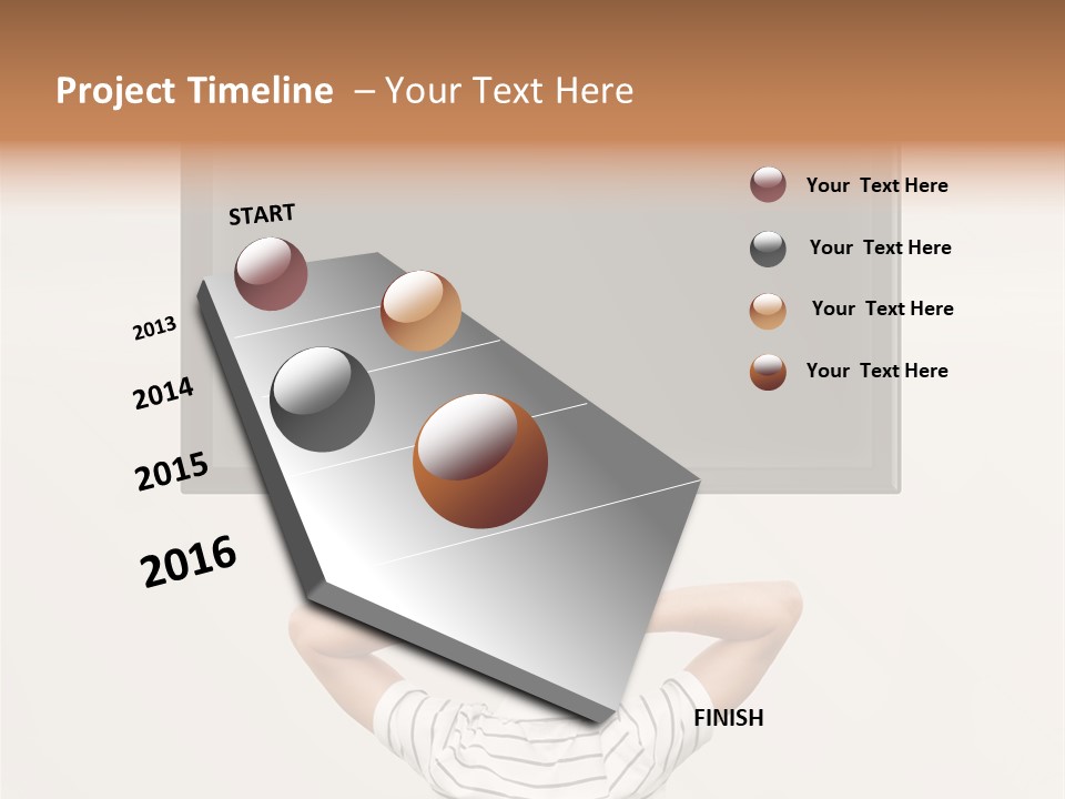 Broadcasting Man Panel PowerPoint Template
