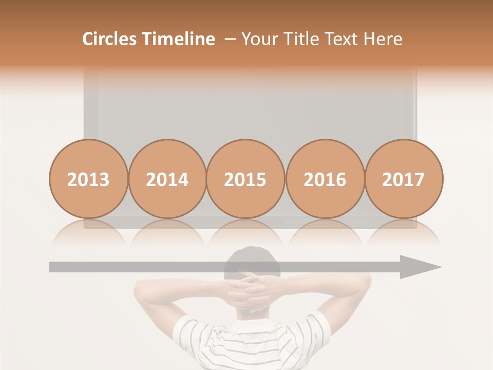 Broadcasting Man Panel PowerPoint Template