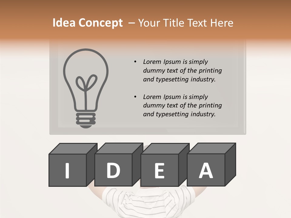 Broadcasting Man Panel PowerPoint Template