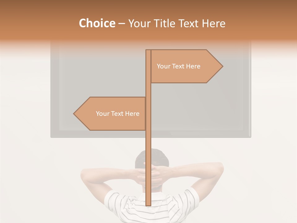 Broadcasting Man Panel PowerPoint Template