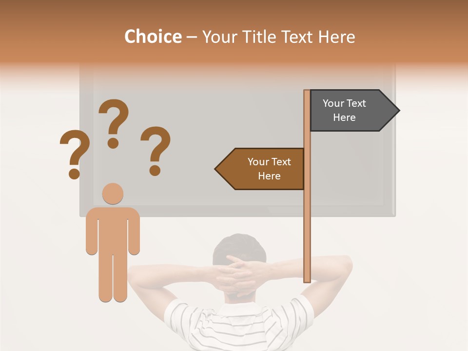 Broadcasting Man Panel PowerPoint Template