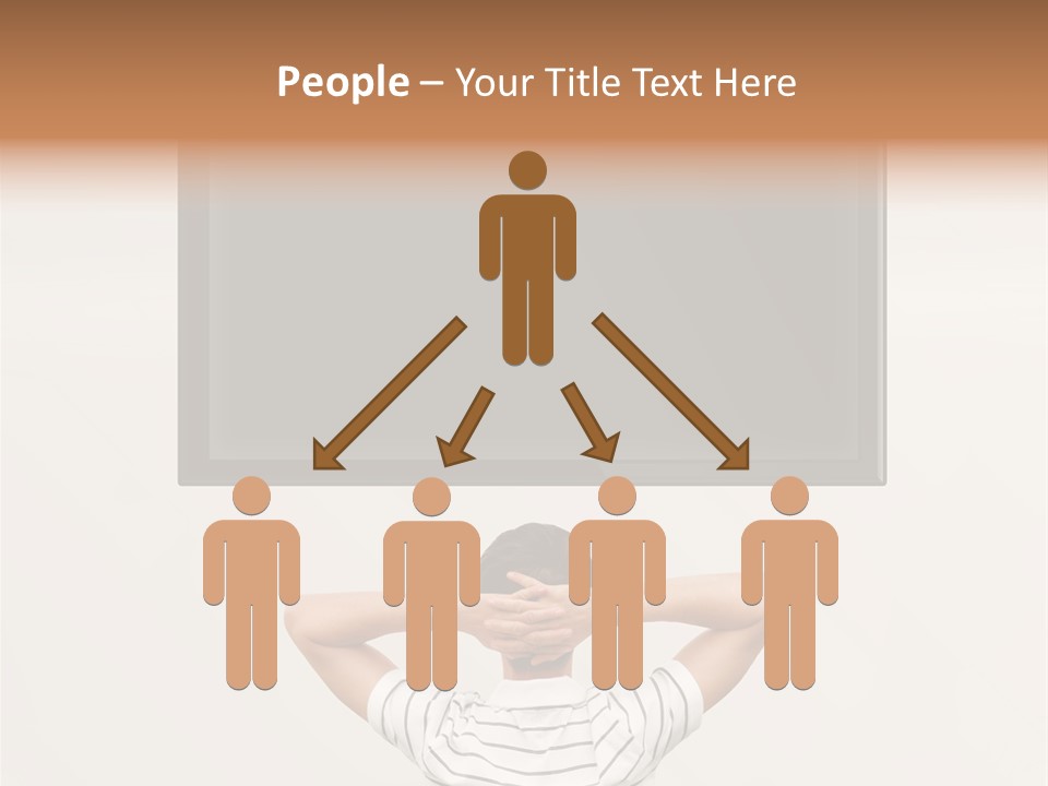 Broadcasting Man Panel PowerPoint Template