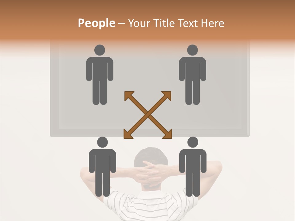 Broadcasting Man Panel PowerPoint Template