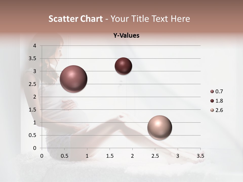 Caucasian Young Curtains PowerPoint Template