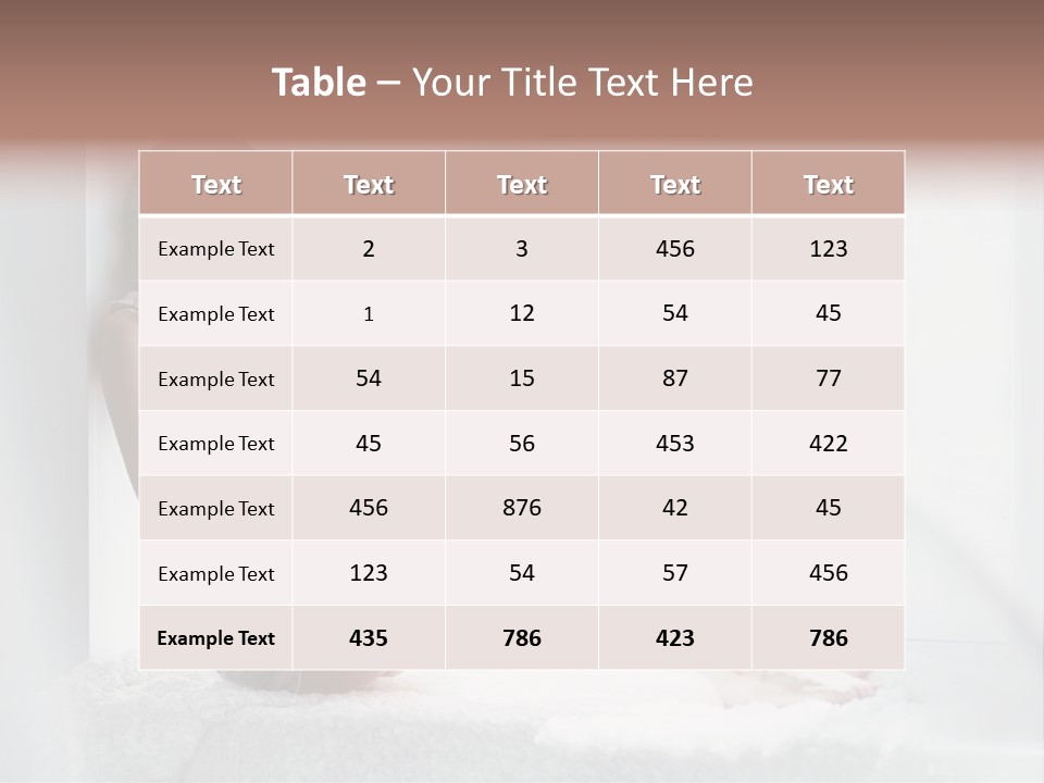 Caucasian Young Curtains PowerPoint Template
