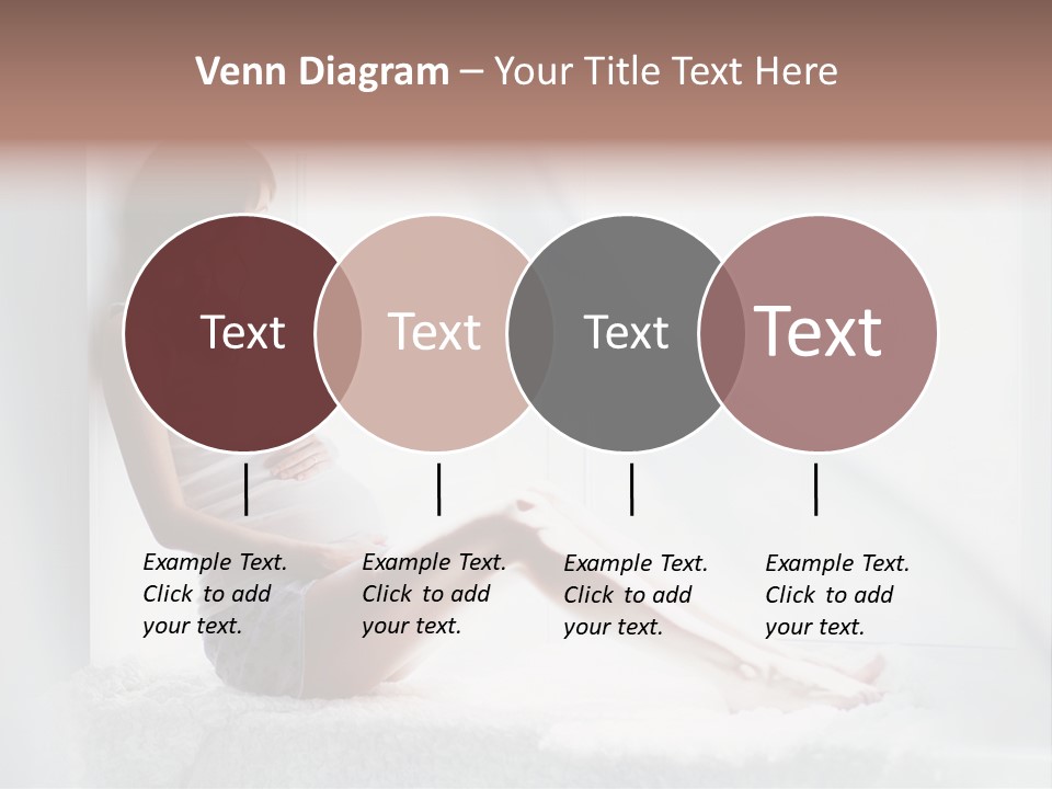 Caucasian Young Curtains PowerPoint Template