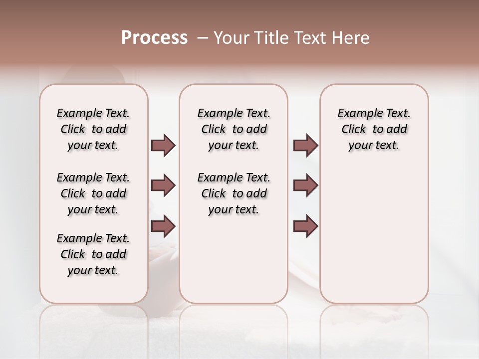 Caucasian Young Curtains PowerPoint Template