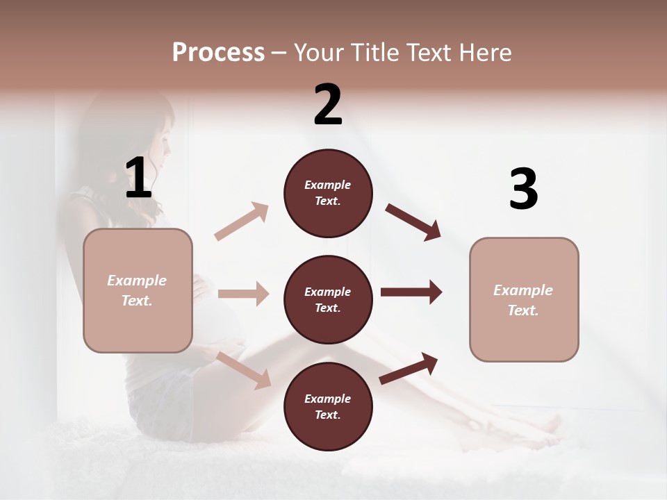 Caucasian Young Curtains PowerPoint Template