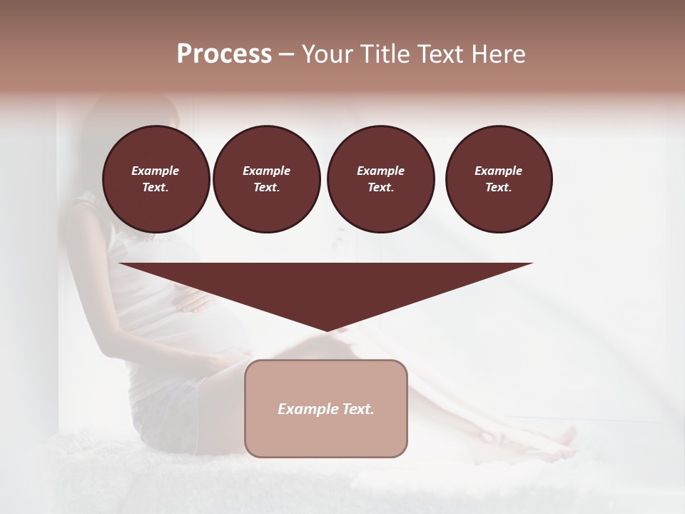 Caucasian Young Curtains PowerPoint Template