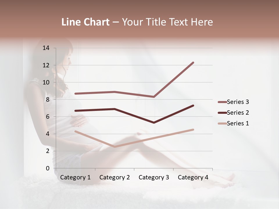 Caucasian Young Curtains PowerPoint Template