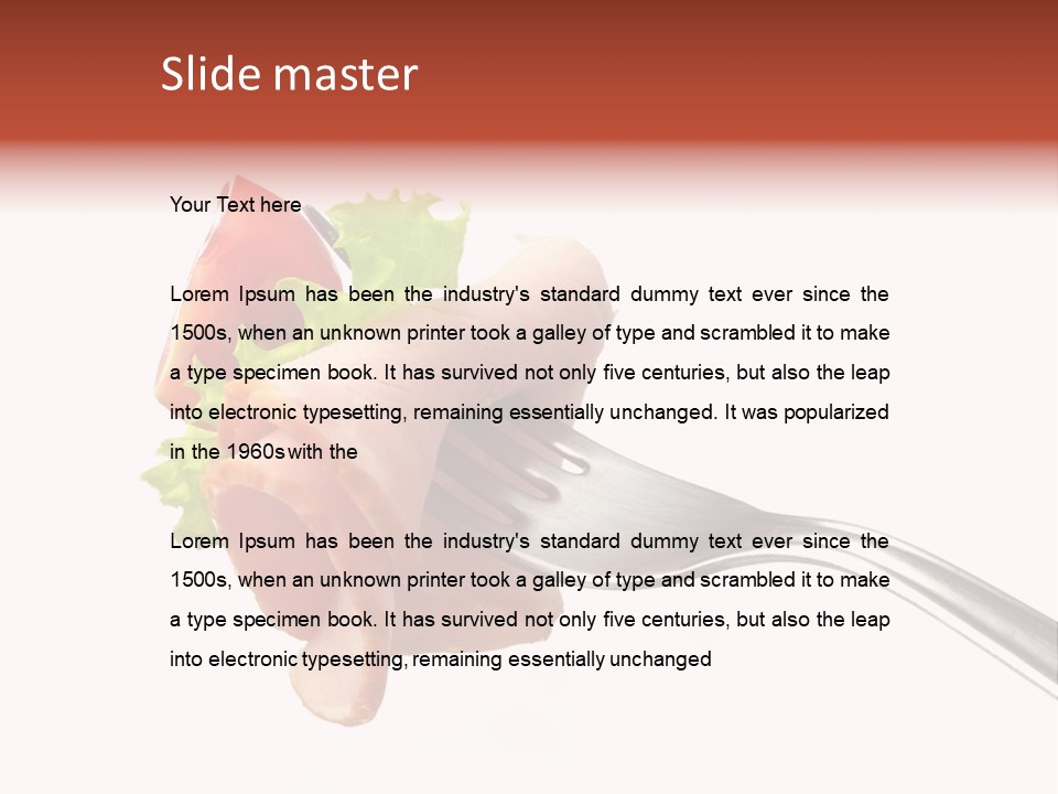 Calorie Vegetable Leaf PowerPoint Template