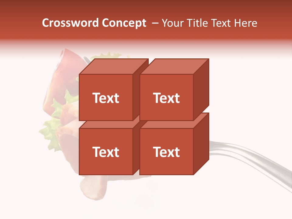 Calorie Vegetable Leaf PowerPoint Template