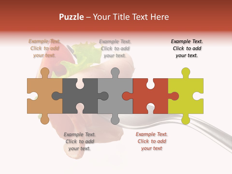 Calorie Vegetable Leaf PowerPoint Template