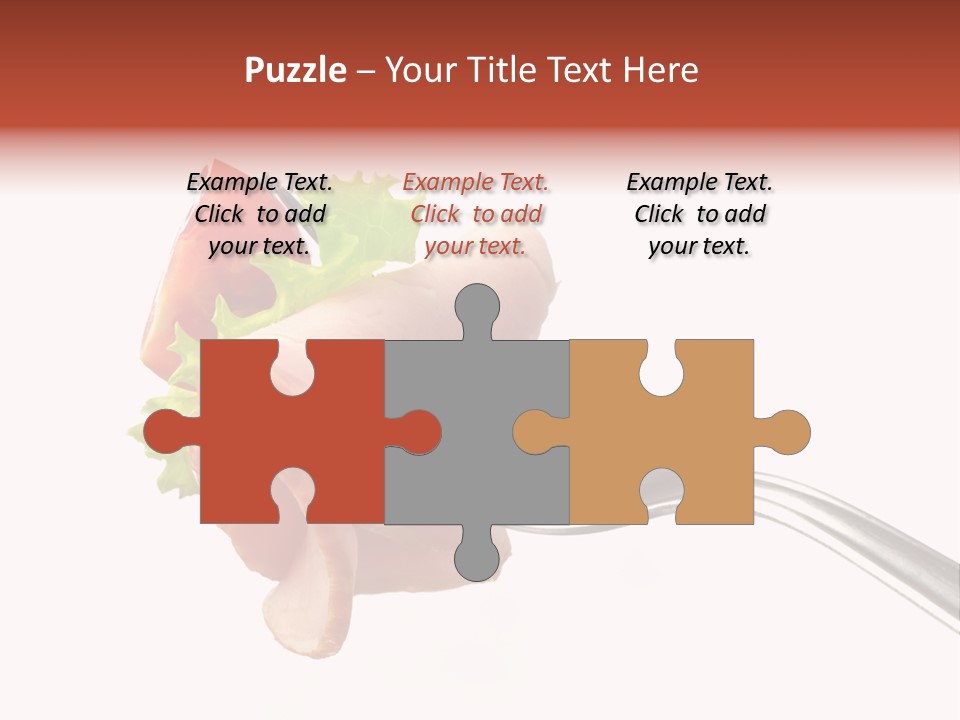 Calorie Vegetable Leaf PowerPoint Template