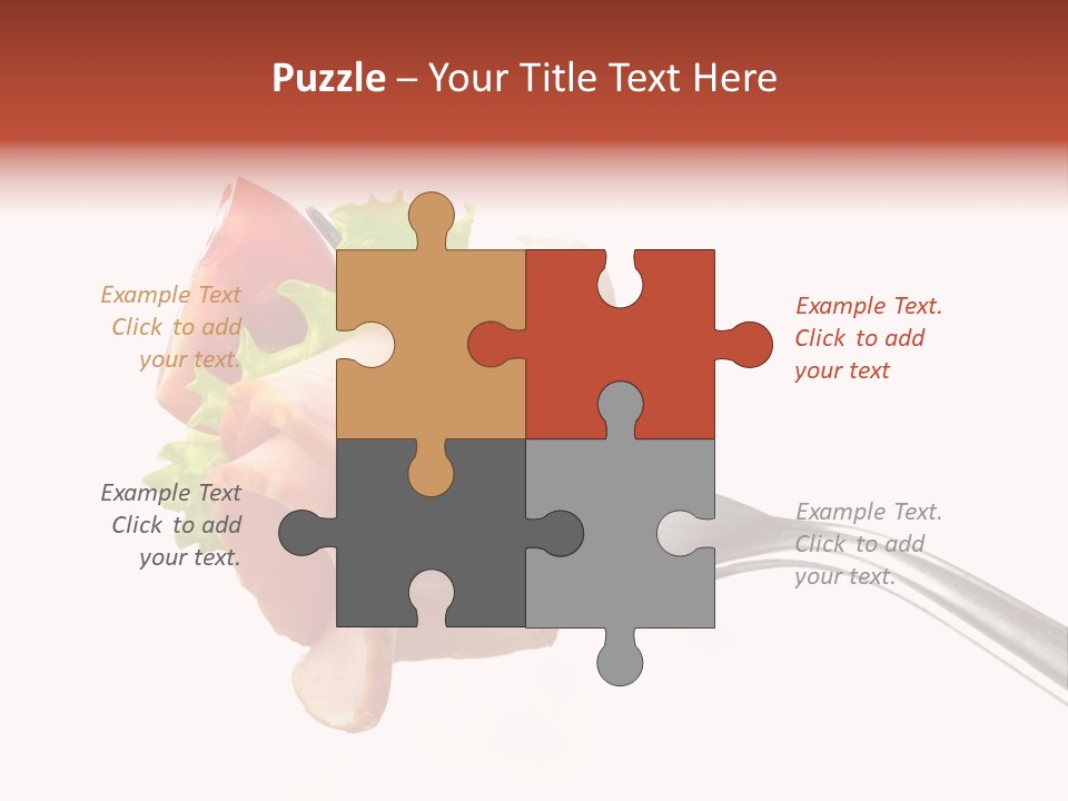 Calorie Vegetable Leaf PowerPoint Template