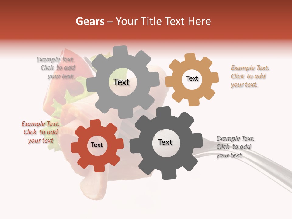Calorie Vegetable Leaf PowerPoint Template