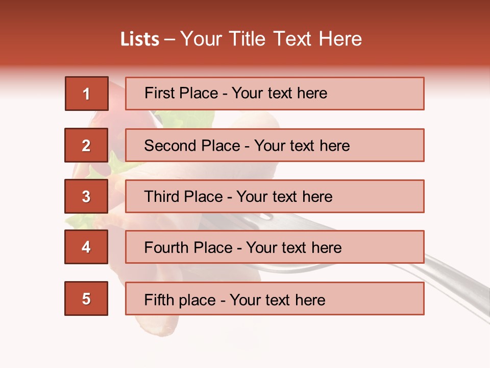 Calorie Vegetable Leaf PowerPoint Template