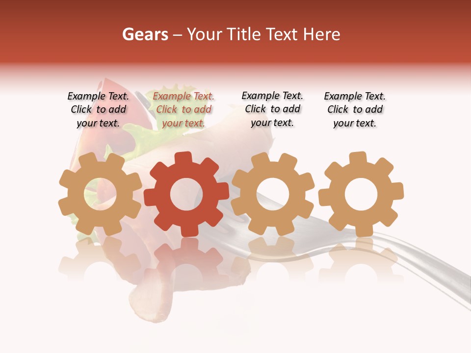 Calorie Vegetable Leaf PowerPoint Template