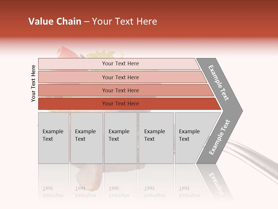Calorie Vegetable Leaf PowerPoint Template