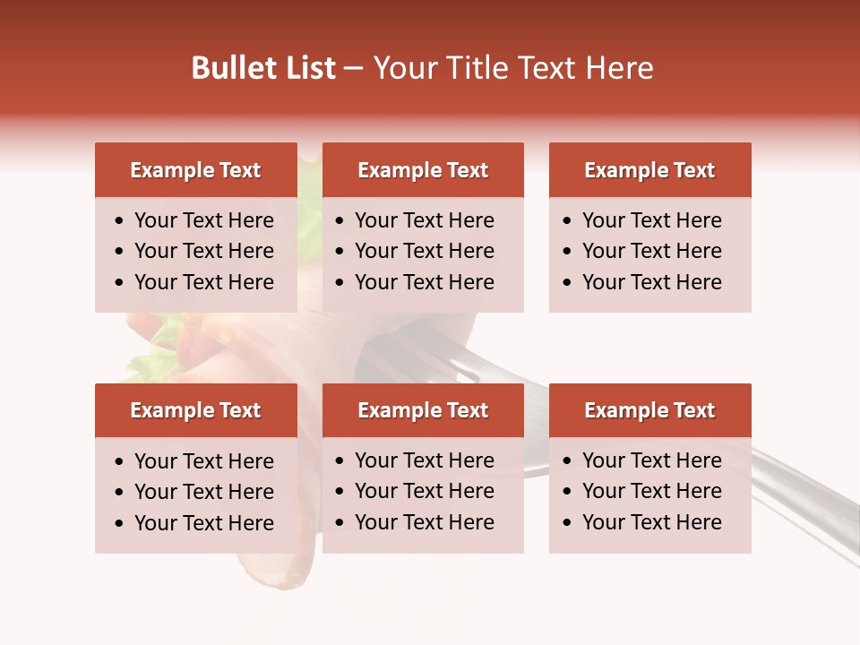 Calorie Vegetable Leaf PowerPoint Template
