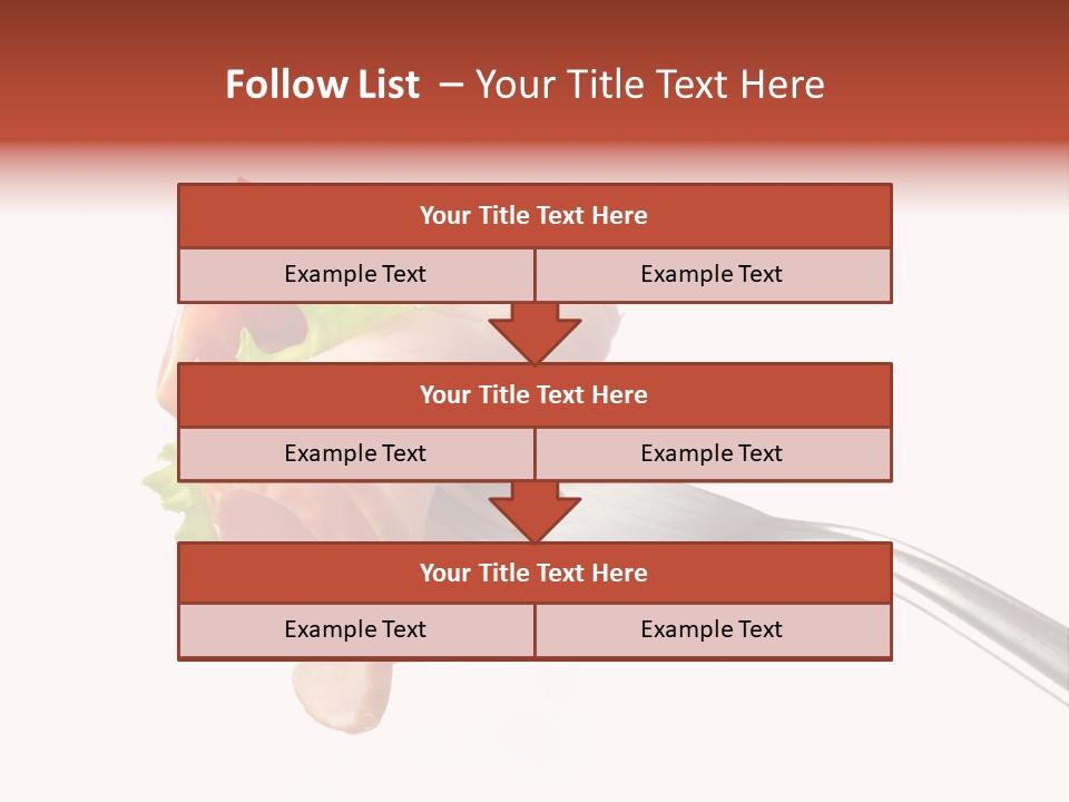 Calorie Vegetable Leaf PowerPoint Template