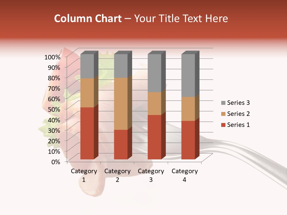 Calorie Vegetable Leaf PowerPoint Template