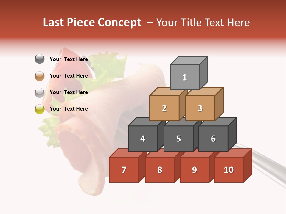 Calorie Vegetable Leaf PowerPoint Template
