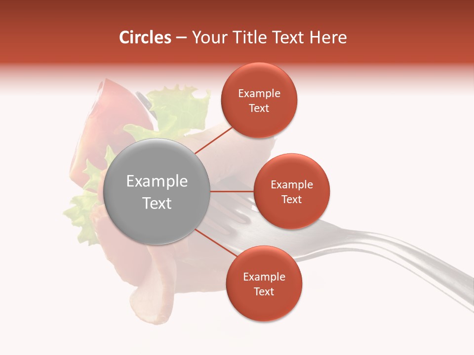 Calorie Vegetable Leaf PowerPoint Template