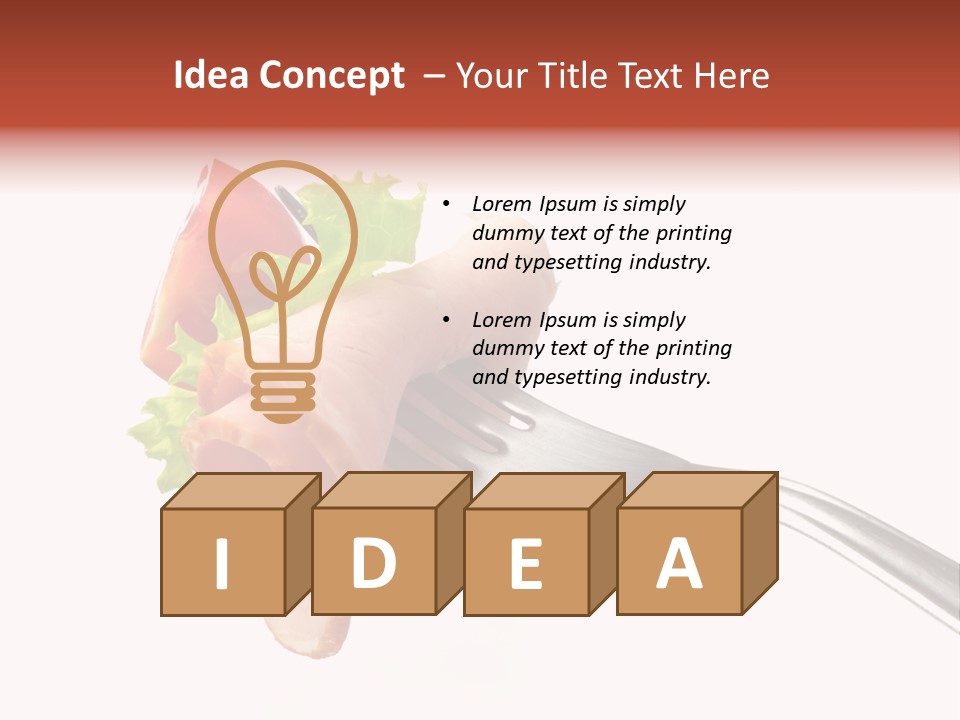 Calorie Vegetable Leaf PowerPoint Template