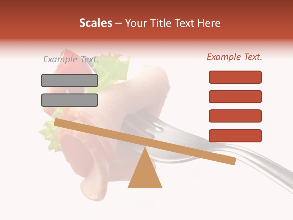 Calorie Vegetable Leaf PowerPoint Template
