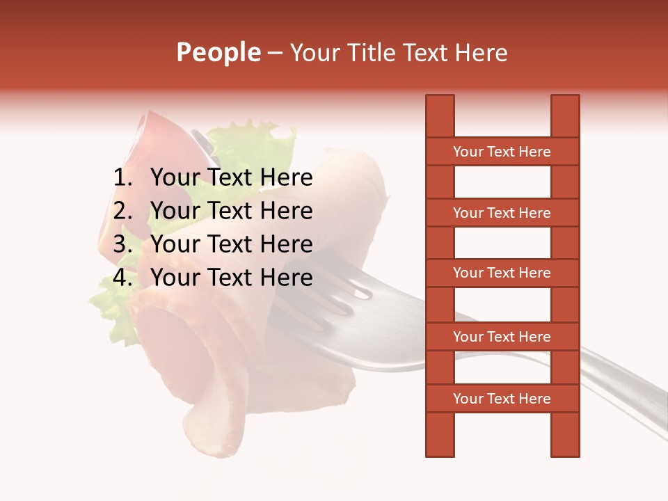 Calorie Vegetable Leaf PowerPoint Template