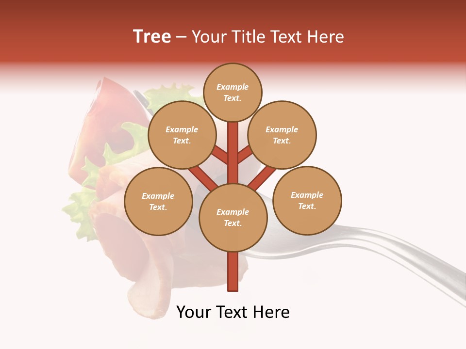 Calorie Vegetable Leaf PowerPoint Template