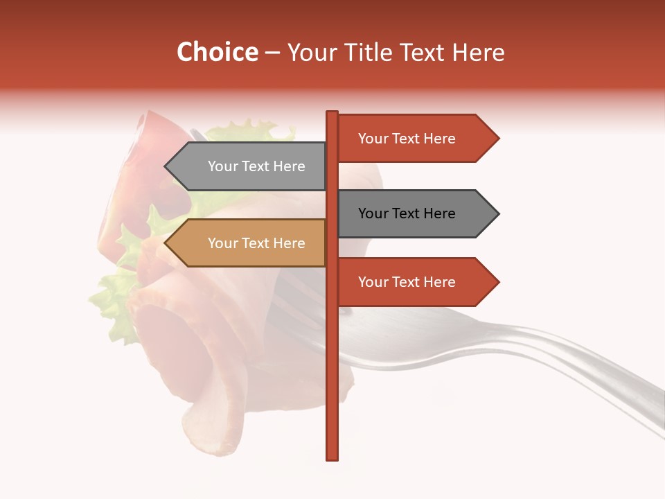 Calorie Vegetable Leaf PowerPoint Template