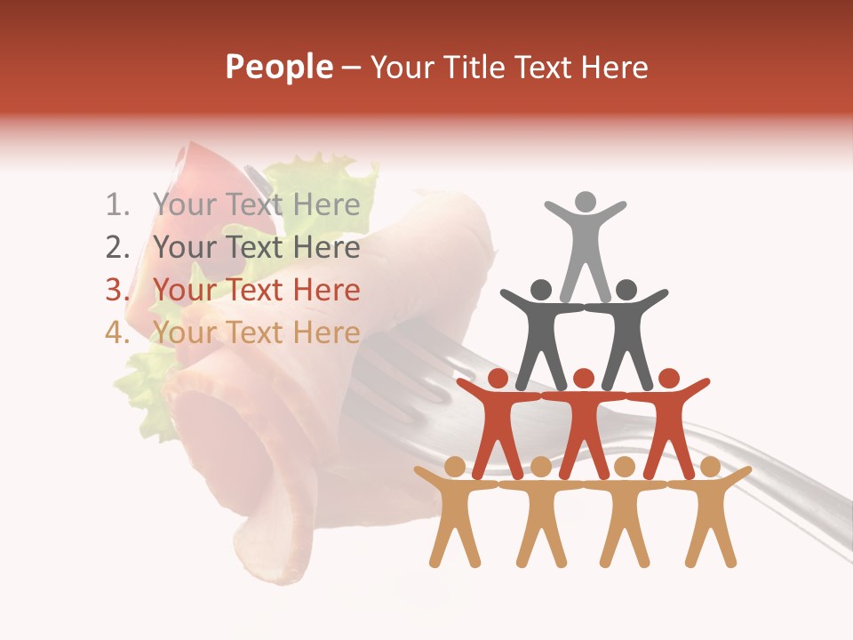 Calorie Vegetable Leaf PowerPoint Template