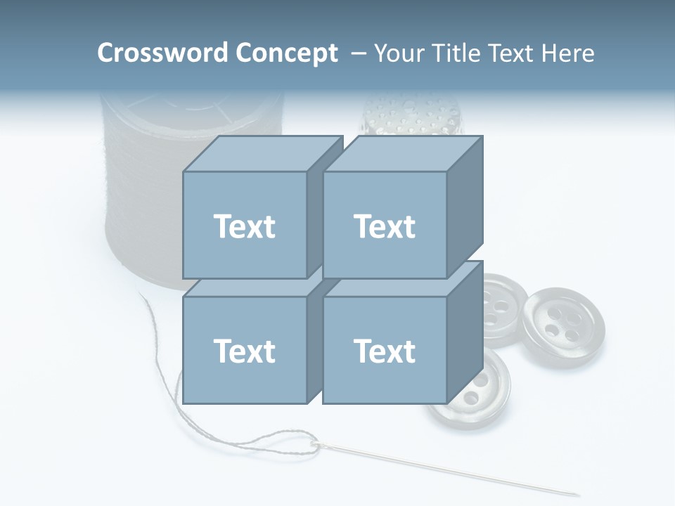 Spool Tool Cotton PowerPoint Template