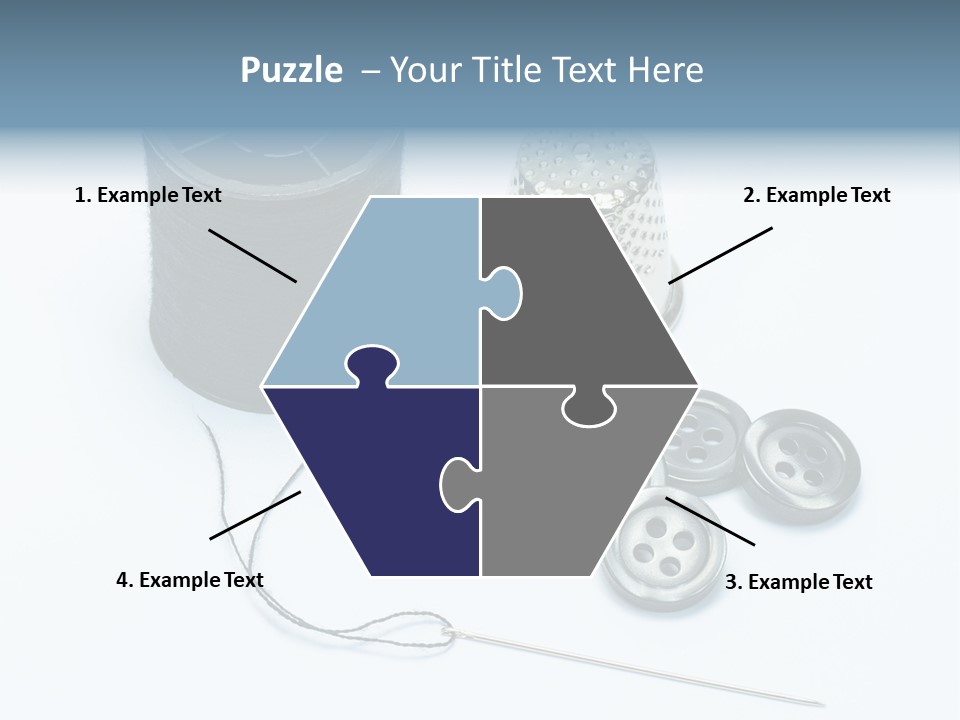 Spool Tool Cotton PowerPoint Template