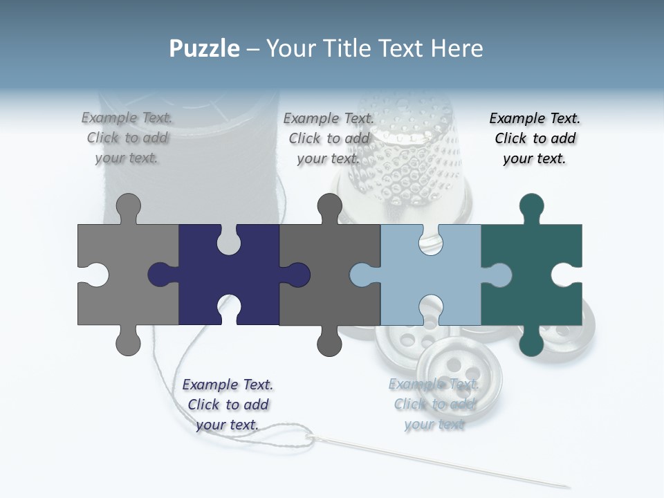 Spool Tool Cotton PowerPoint Template