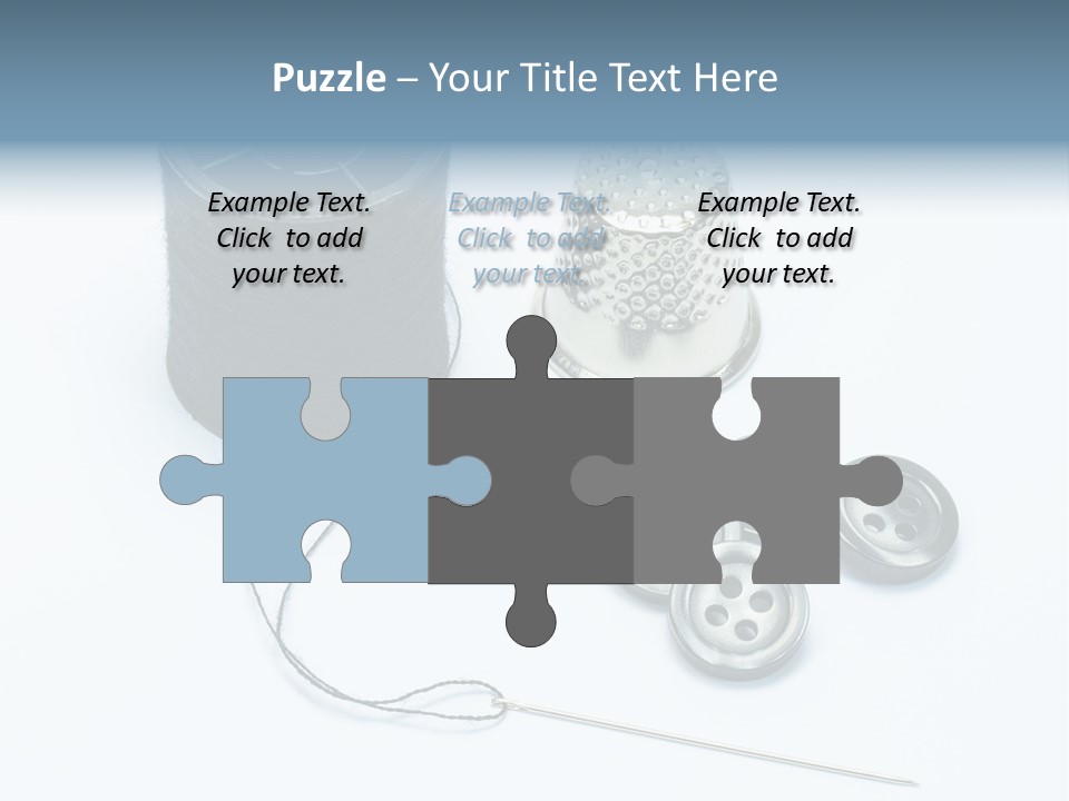 Spool Tool Cotton PowerPoint Template