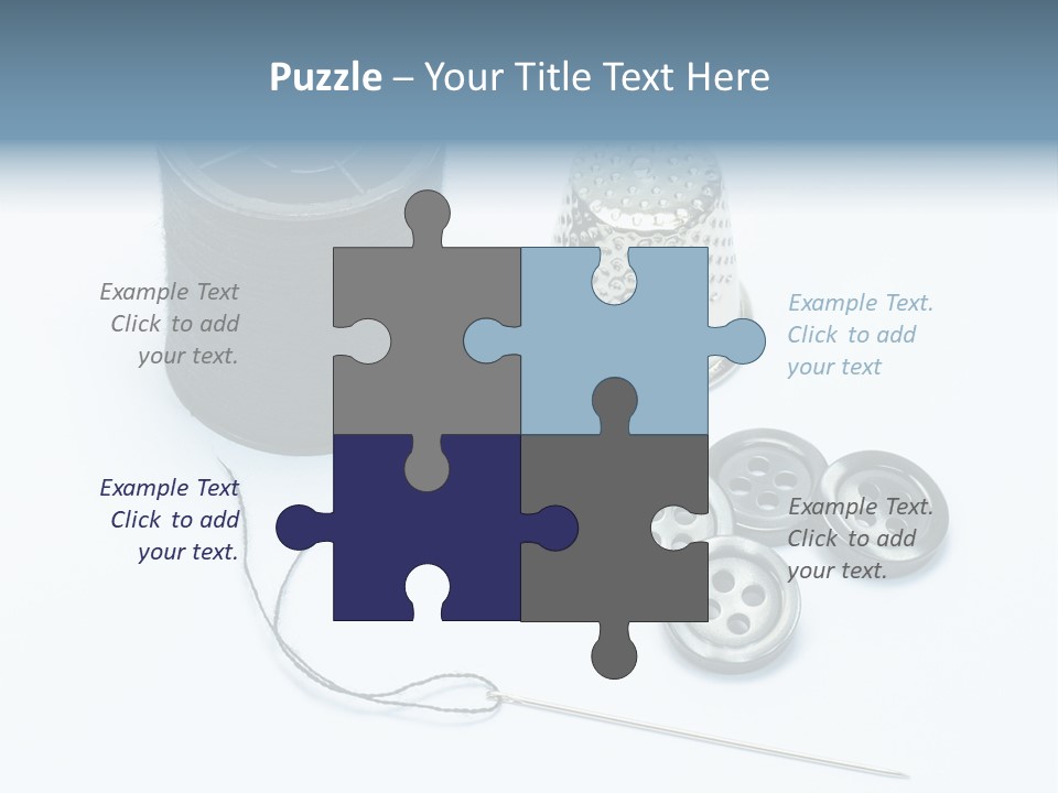 Spool Tool Cotton PowerPoint Template